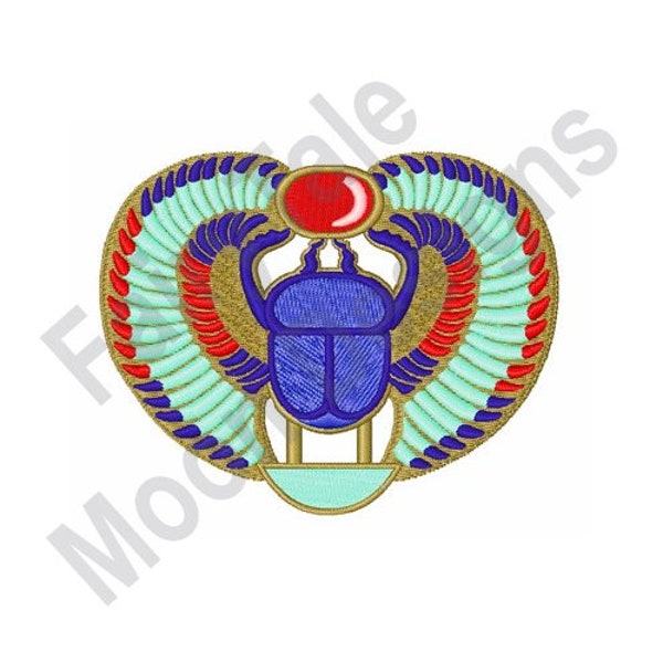 Egyptian Scarab - Machine Embroidery Design, Scarab Beetle Embroidery Pattern, Scarab Jewelry Embroidery Design