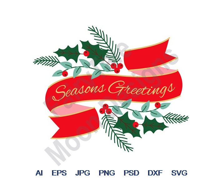 Seasons Greetings Clipart Banner