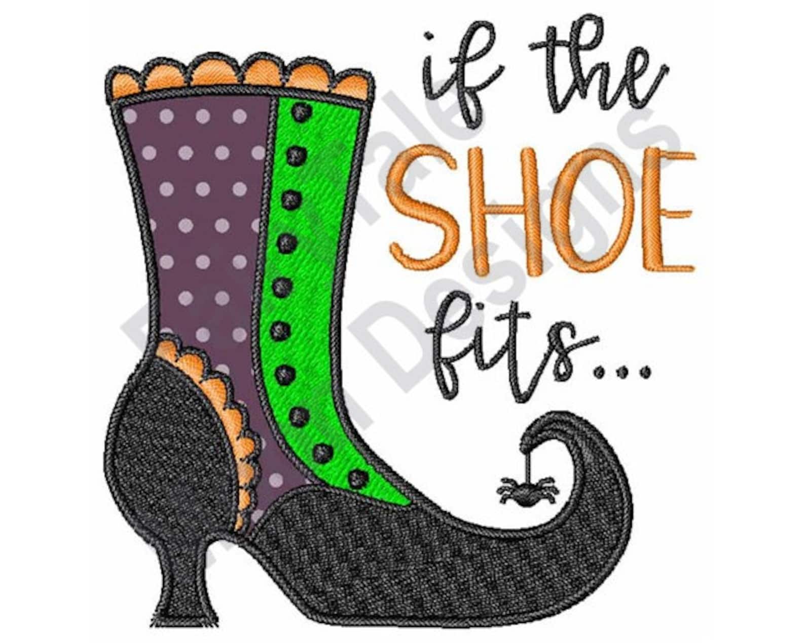 If the shoe fits machine embroidery applique design  etsy If the shoe fits machine embroidery applique design  etsy
