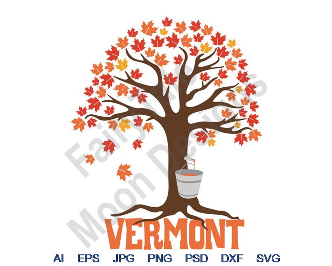 Vermont Maple Svg, Dxf, Eps, Png, Jpg, Vector Art, Clipart, Cut File