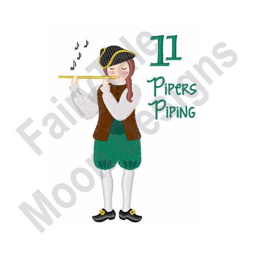 12 Days of Christmas twelve PIPERS Piping Counted Etsy