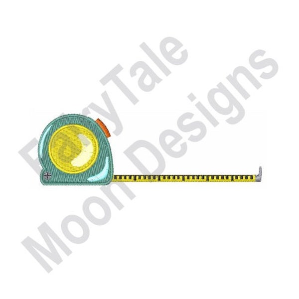 Tape Measure - Machine Embroidery Design, Measuring Tape Embroidery Pattern, Carpenter's Tape Measure Embroidery Design