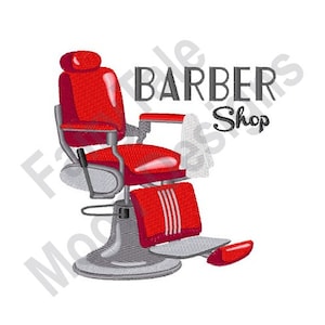 Salon de coiffure - motif de broderie machine