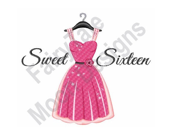 Sweet Sixteen - Machine Embroidery Design, Sweet Sixteen Birthday Dress Embroidery Pattern, Girl Party Dress Embroidery Design - Etsy Sweet Sixteen - Machine Embroidery Design, Sweet Sixteen Birthday Dress Embroidery Pattern, Girl Party Dress Embroidery Design - Etsy