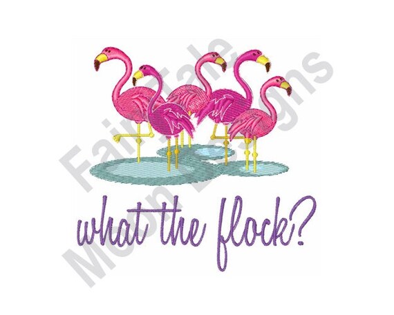Flamingo Machine Embroidery Design Pink Flamingo Embroidery Pattern Exotic Green Leaves Embroidery Design Palm Leaf Embroidery Design