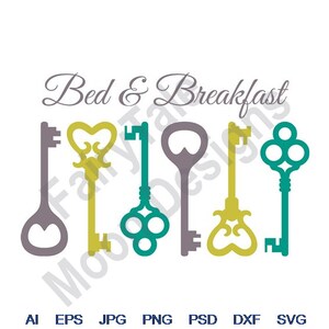 Frühstücksbrett -Svg, Dxf, Eps, Png, Jpg, Vektorkunst, Clipart, Schnittdatei, Haustürschlüssel, Rustikale Schlüsselbordüre, Antike Skelettschlüssel