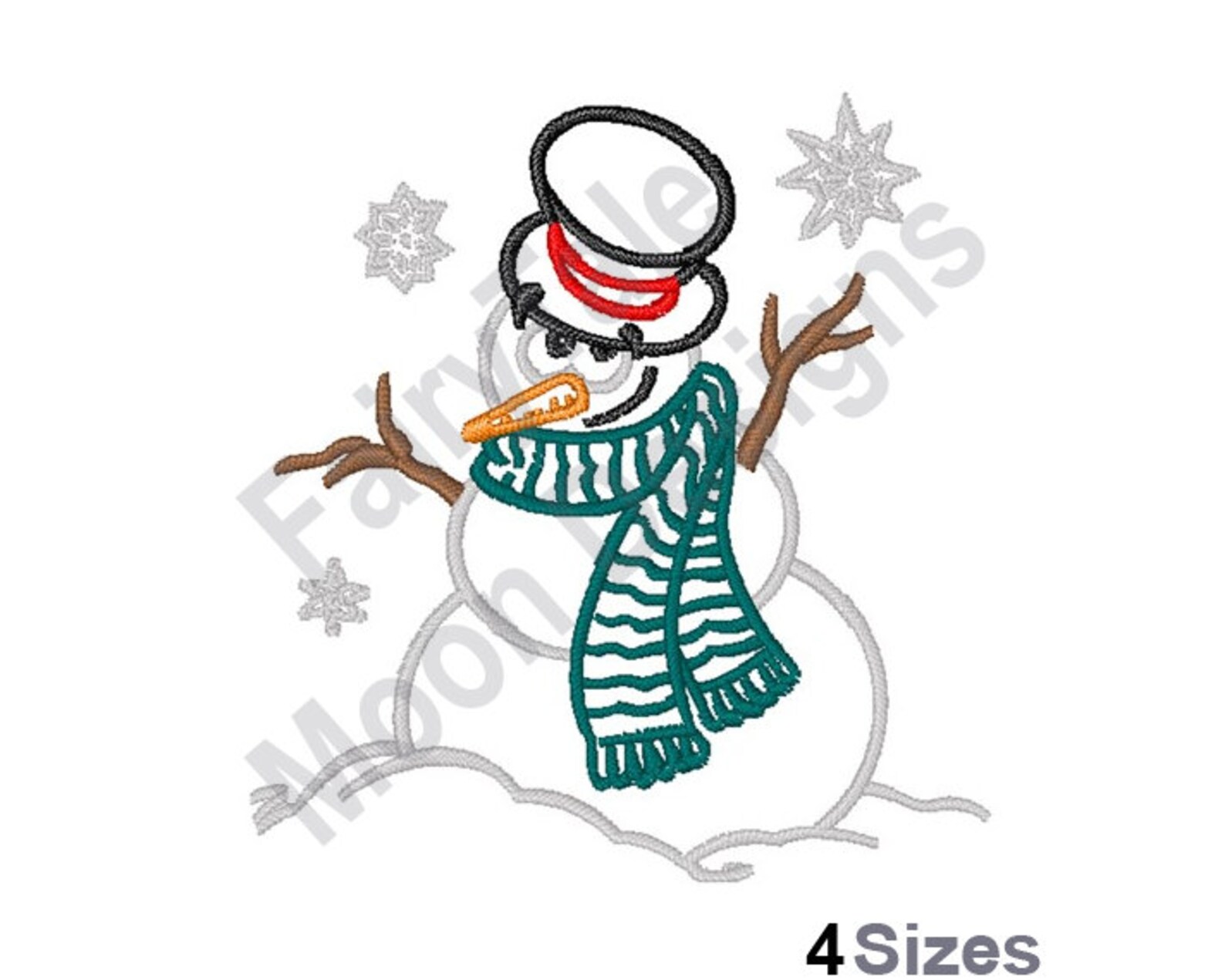 Winter Snowman Machine Embroidery Design Snowman Outline Etsy UK