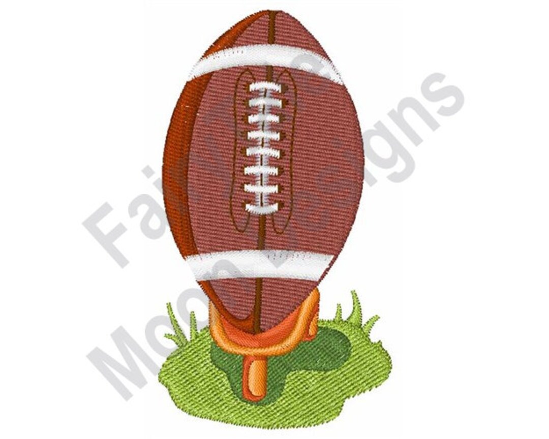 Football Kicking Tee Machine Embroidery Design, Kickoff Tee Embroidery