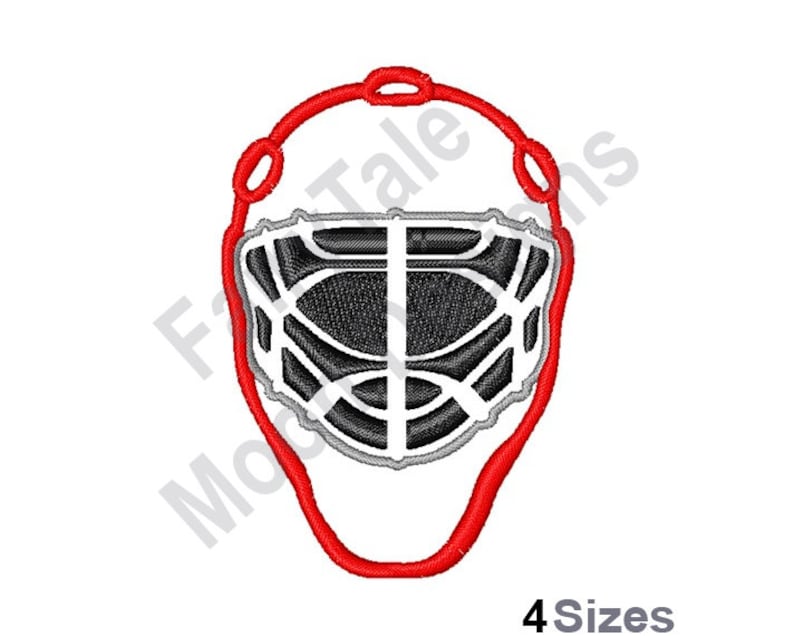Hockey Mask Machine Embroidery Design Hockey Face Mask Etsy
