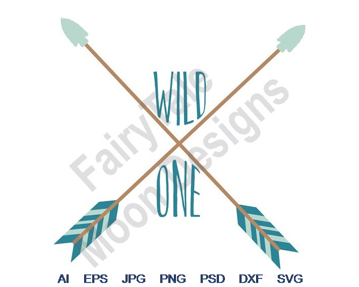 Wild One Svg Dxf Eps Png Jpg Vector Art Clipart Cut | Etsy