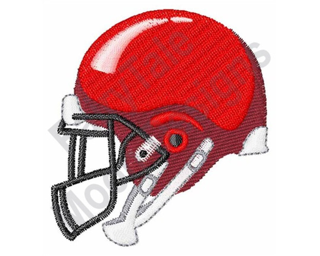 Football Helmet Machine Embroidery Design, Football Helmet Embroidery