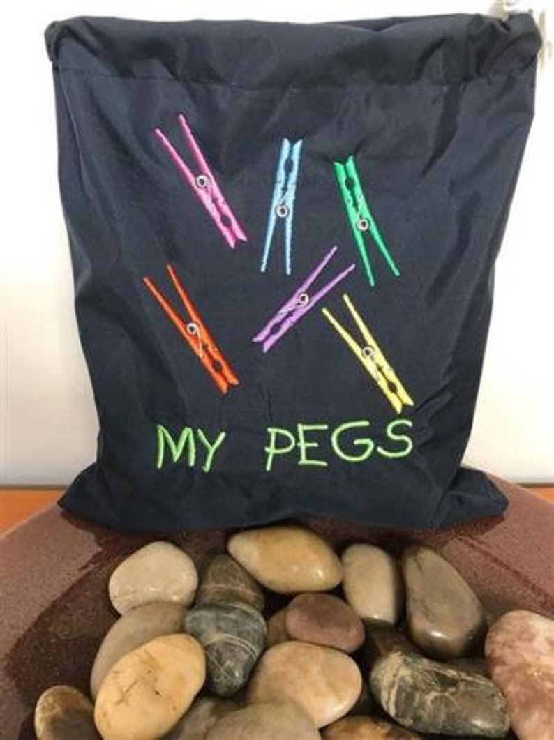 Clothes Pins Machine Embroidery Design Clothespin Etsy