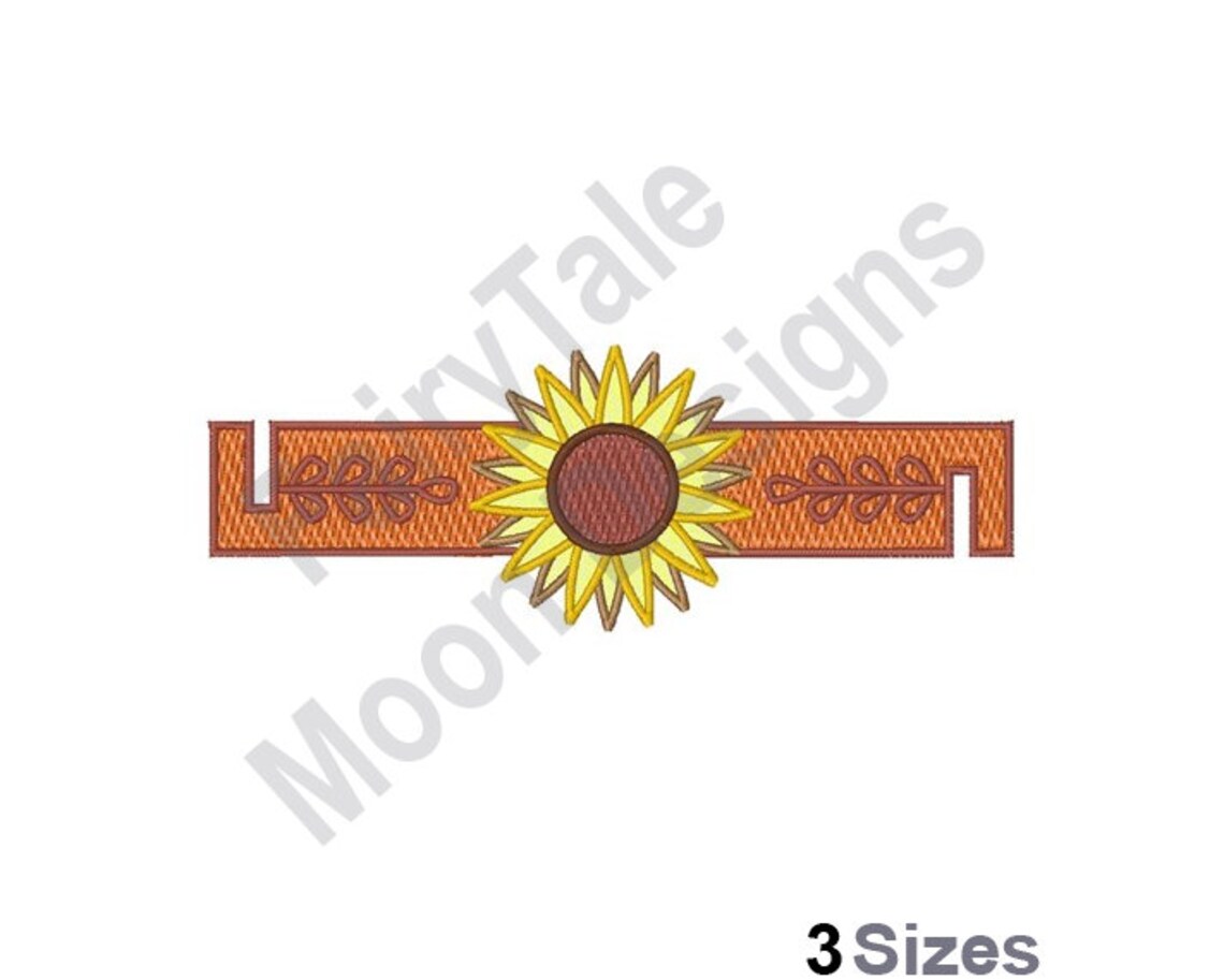 FSL Sunflower Machine Embroidery Design Freestanding Lace Etsy