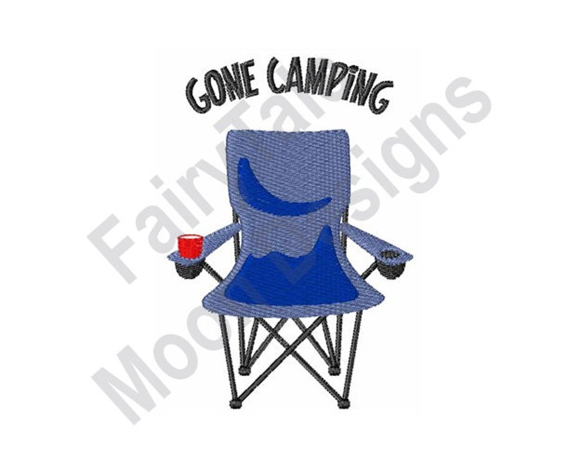 Gone Camping Machine Embroidery Design Outdoor Camping Etsy