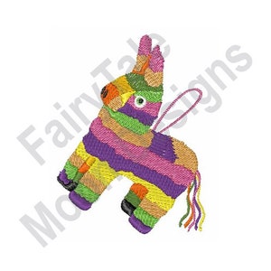 Donkey Pinata - Machine Embroidery Design, Animal Pinata Embroidery Pattern, Birthday Party Design, Cinco De Mayo Embroidery, Party Pinata