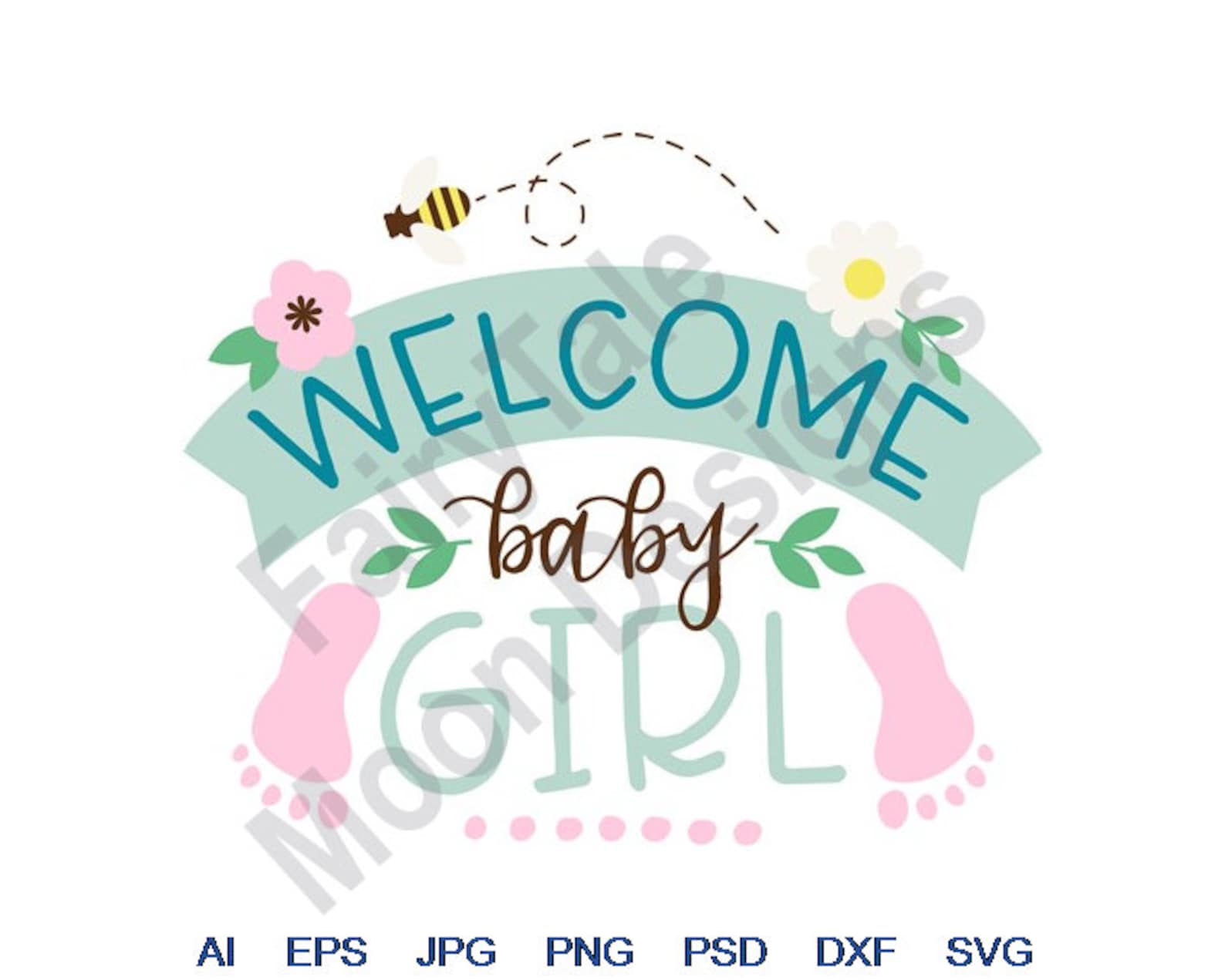 Baby Girl Svg Dxf Eps Png Jpg Vector Art Etsy UK