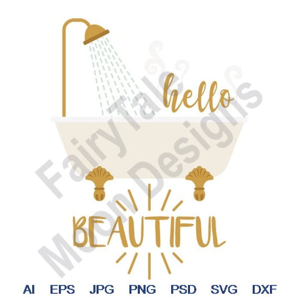 Vector Clawfoot Tub Etsy