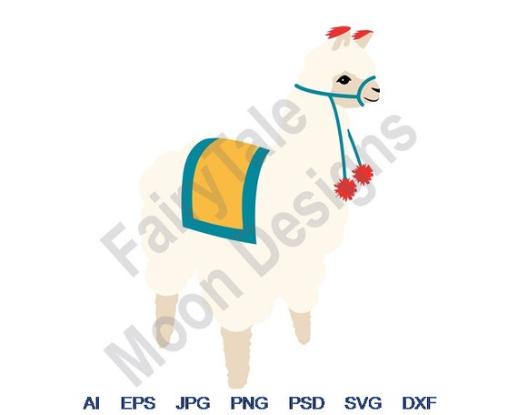 Alpaka Svg Dxf Eps Png Jpg Vektor-Kunst Clipart | Etsy