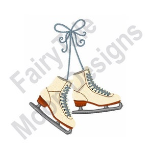 Figure Skates - Machine Embroidery Design, Ice Skating Embroidery Pattern, Ice Skates Design, Figure Skates Pattern, Figure Skating Design