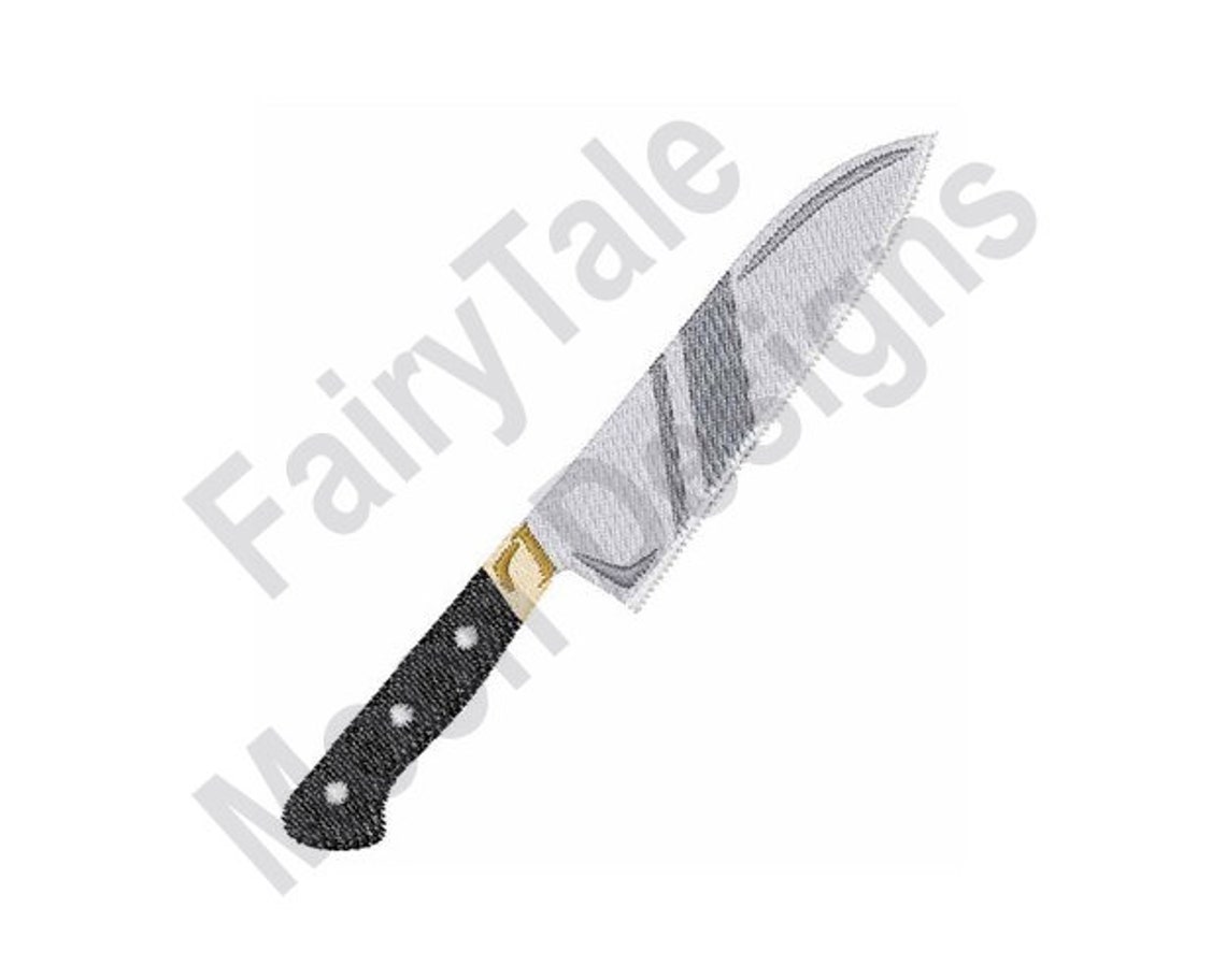 Chefs knife machine embroidery design chef knife  etsy Chefs knife machine embroidery design chef knife  etsy