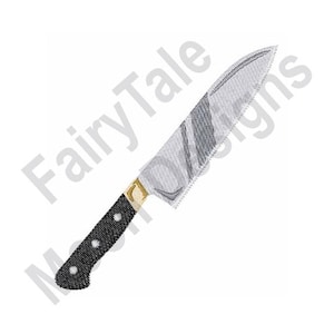 Chef&#39;s Knife - Machine Embroidery Design, Chef Knife Embroidery Pattern, Kitchen Knife Design, Cook&#39;s Meat Knife, Cooking Embroidery Pattern