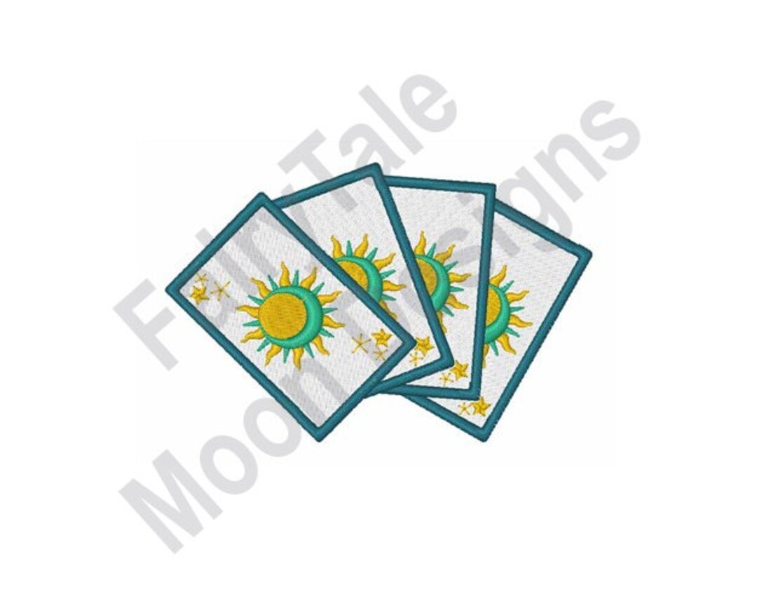 Tarot Cards Machine Embroidery Design, Tarot Reading Cards Embroidery Design, Playing Cards