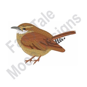 Great Wren - Machine Embroidery Design, Wren Embroidery Pattern, State Bird of South Carolina Embroidery Design