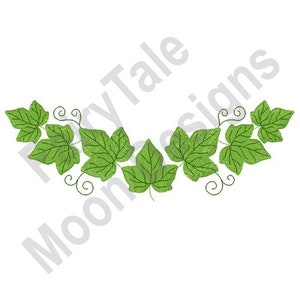 Ivy Leaf Border - Machine Embroidery Design, Ivy Swag Embroidery Pattern, Ivy Leaves Border Embroidery Design, Ivies Design, Vine Leaf