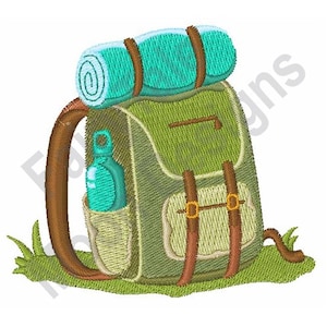 Hiking Backpack - Machine Embroidery Design, Hiker Backpack Embroidery Pattern, Rucksack Embroidery Design, Knapsack Design