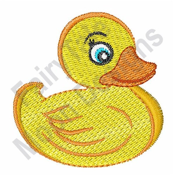Rubber Ducky - Machine Embroidery Design, Bath Time Rubber Duck Embroidery Pattern, Rubber Duckling Design, Baby Duckie