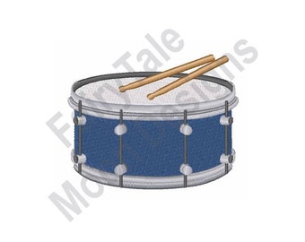 Snare Drum - Machine Embroidery Design, Side Drum Embroidery Pattern, Drum & Drum Sticks Embroidery Design, Musical Instrument Embroidery