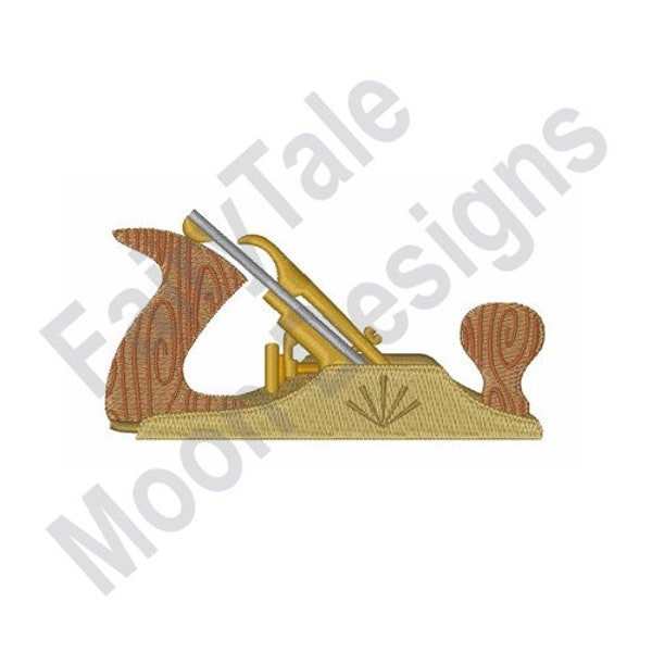 Wood Plane - Machine Embroidery Design, Woodworking Hand Plane Embroidery Pattern, Hand Plane Tool Embroidery Design