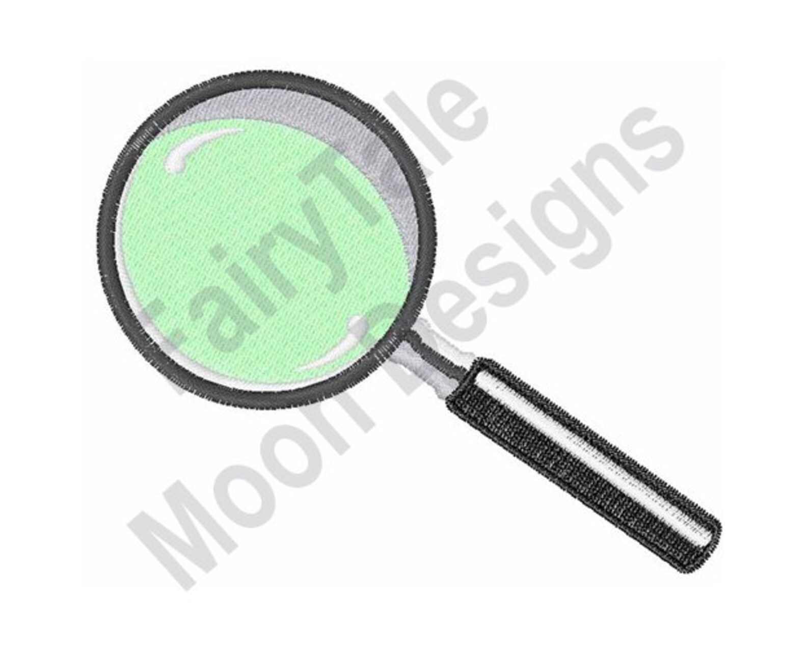 Magnifying Glass Machine Embroidery Design Vintage Etsy