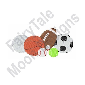 Sports Balls - Machine Embroidery Design, Football Embroidery Pattern ...