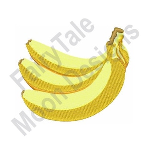 Knage bananer - Maskinbroderidesign, Broderimönster med bananfrukt, Broderidesign med bananer
