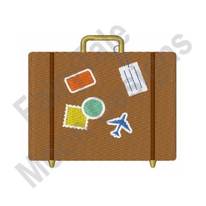 Bagage de voyage - motif de broderie Machine, motif de broderie valise de voyage aérien, broderie de valise, motif de broderie de sac de voyage