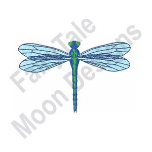 Blue Dragonfly - Machine Embroidery Design, Dragonfly Embroidery Pattern