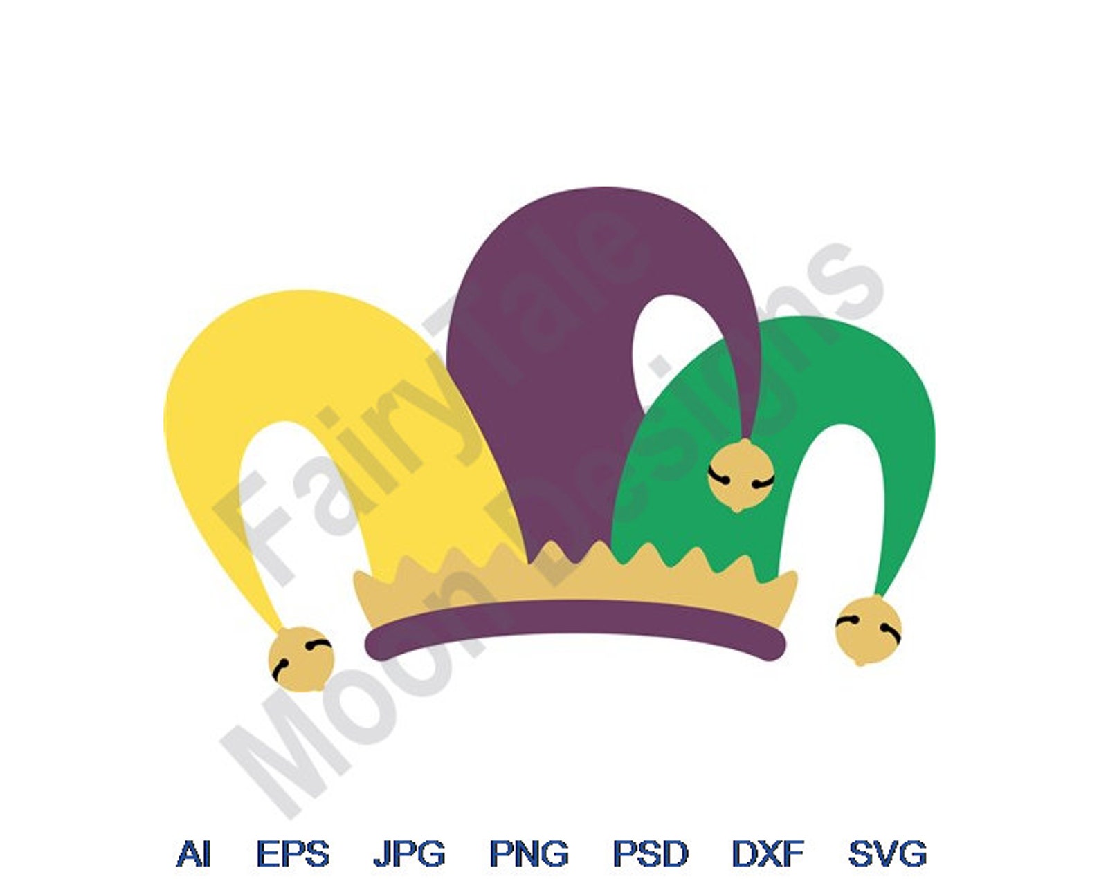 Mardi Gras Hat Svg Dxf Eps Png Jpg Vector Art Clipart - Etsy.de