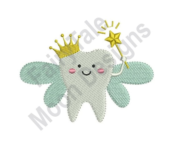 Tooth Fairy Machine Embroidery Design Tooth Fairy | Etsy