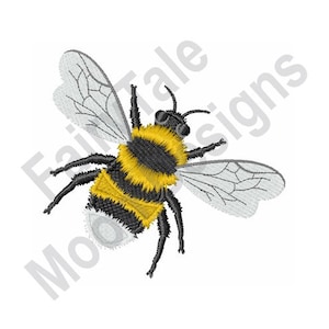 Bumble Bee - Machine Embroidery Design, Bumblebee Embroidery Pattern, Little Bee Design, Humble-Bee Embroidery Design