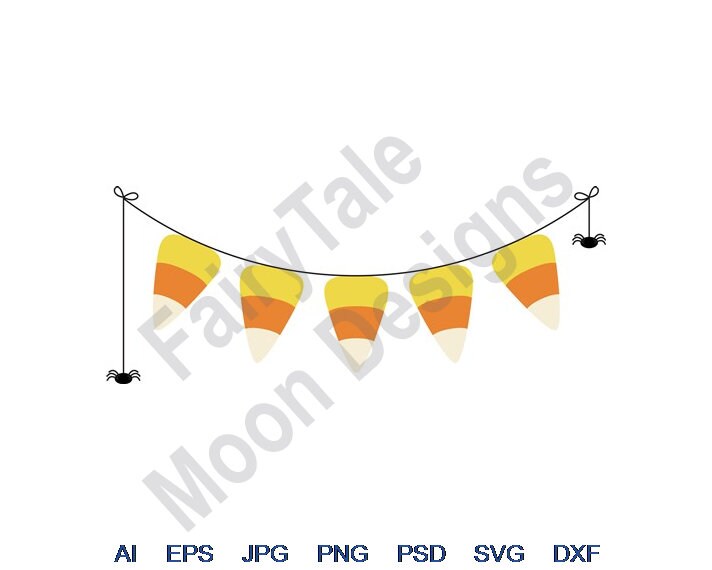Candy Corn Svg Dxf Eps Png Jpg Vector Art Clipart Cut | Etsy