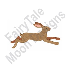 Running Rabbit - Machine Embroidery Design, Hopping Bunny Embroidery Pattern, Rabbit Embroidery Design