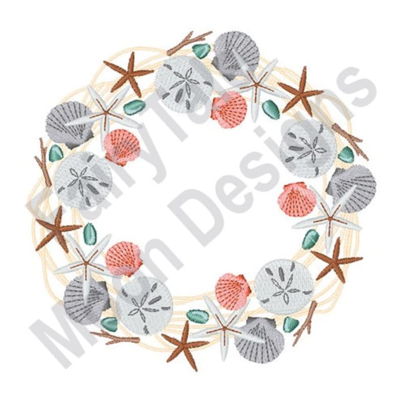 Diamond Embroidery Beautiful Sea-Shell Wreath ross Stitch 5D DIY Painting main image 0