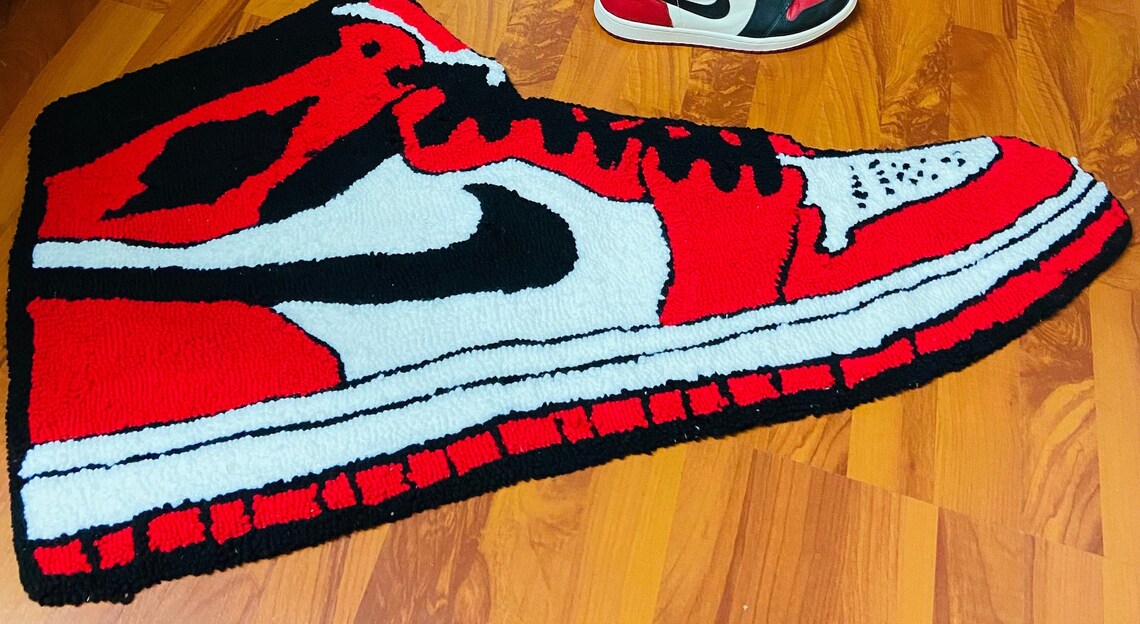 Sneaker tufted rug Etsy