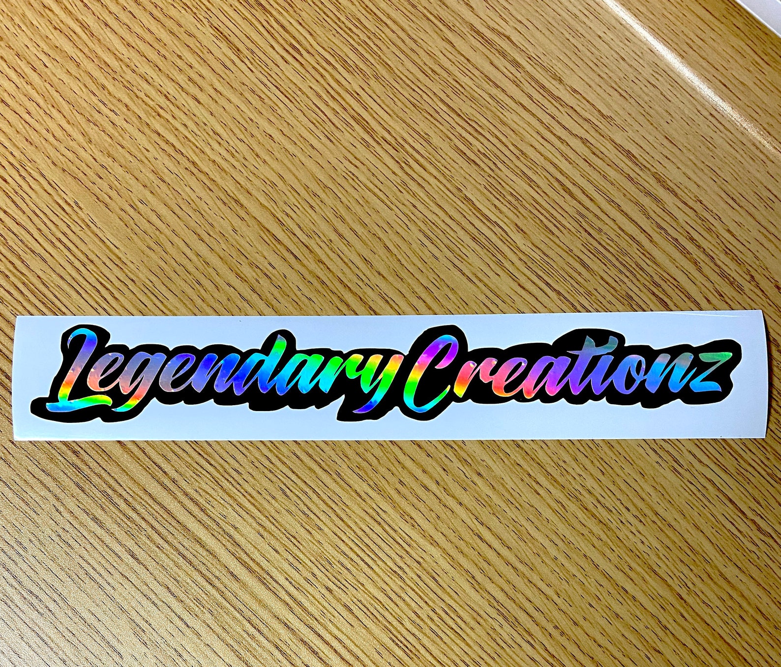 Holographic custom name decals stickers Etsy