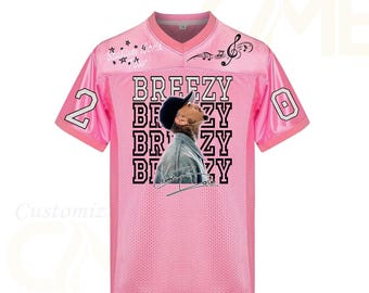 chris brown breezy bowl jersey dress Chris Brown XX Tour Hockey Jersey