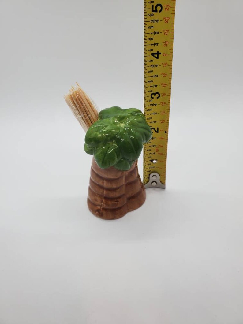 Vintage Palm Tree Toothpick Holder