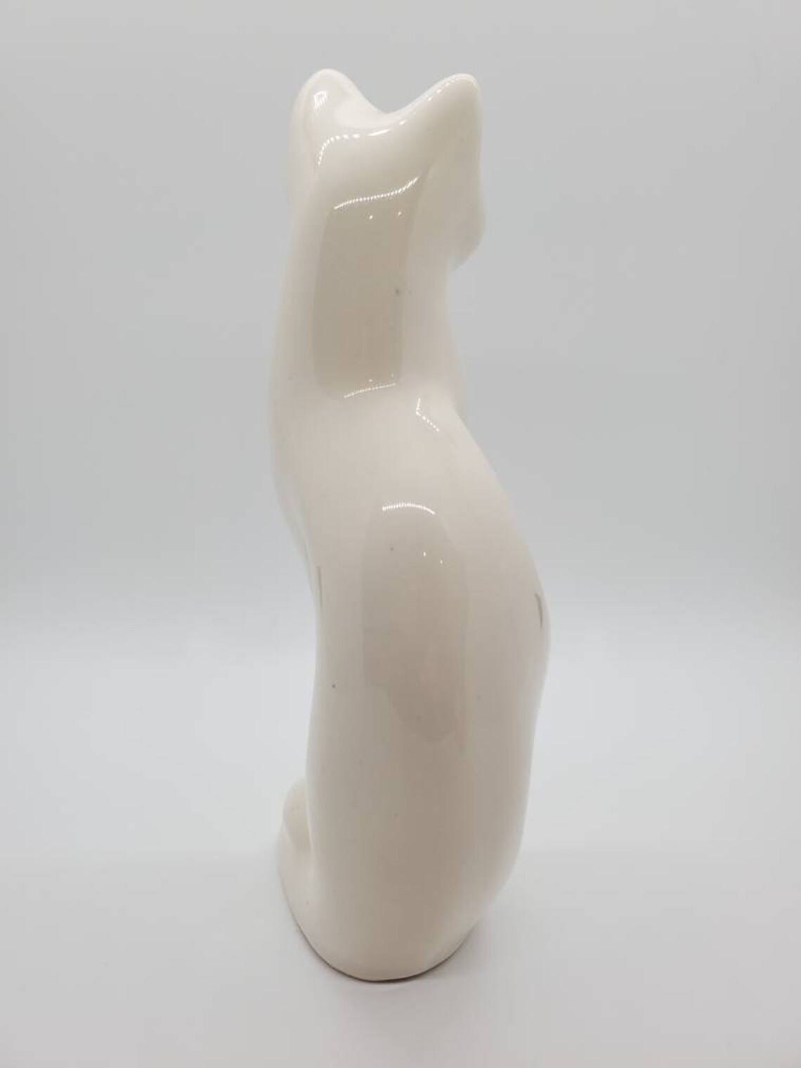 Vintage White Cat Figurine Made in Brazil Etsy