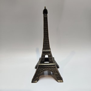 Vintage Eiffel Tower Statue Metal Figurine