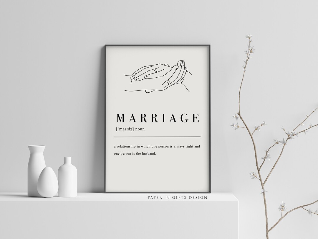 Marriage Definition Printable Newly wed Print Printable Wall Etsy Canada Marriage Definition Printable Newly wed Print Printable Wall Etsy Canada